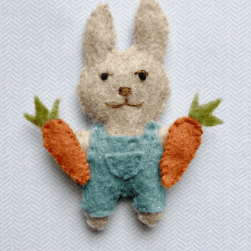farmer rabbit with carrots