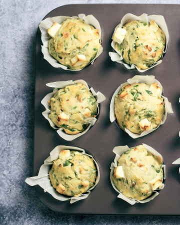muffin pan lined with parchment paper 